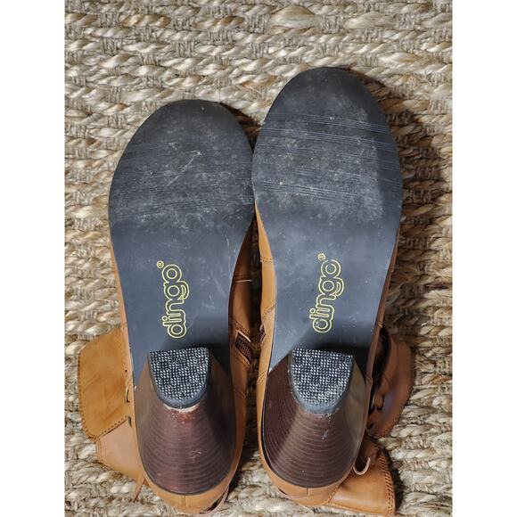 Dingo DI-569 Womens Ankle Bootie US 9.5M Brown Leather Zip Whimsy Western Boots - Picture 12 of 12